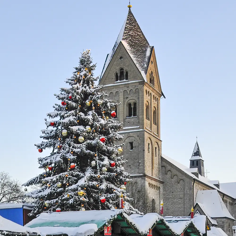 Weihnachtsmarkt im Schnee 2009